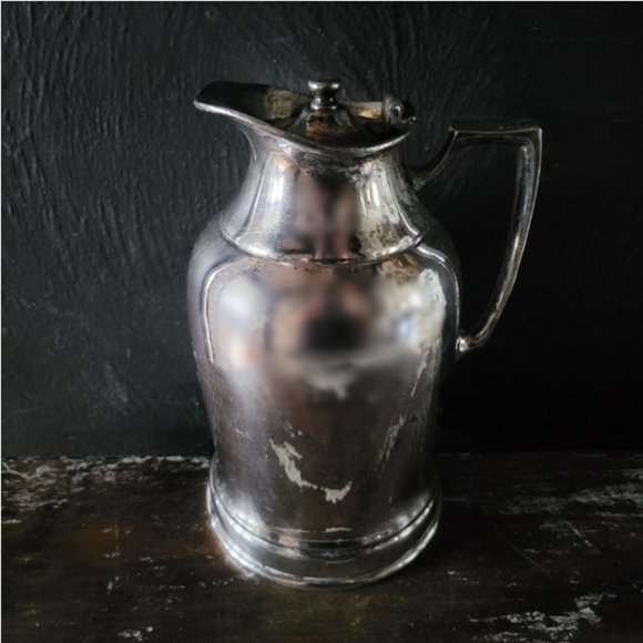 Vtg Grand Silver Co Wear-Brite Ritz-Carlton Hotel Silverplate Thermos Pitcher - Picture 2 of 10